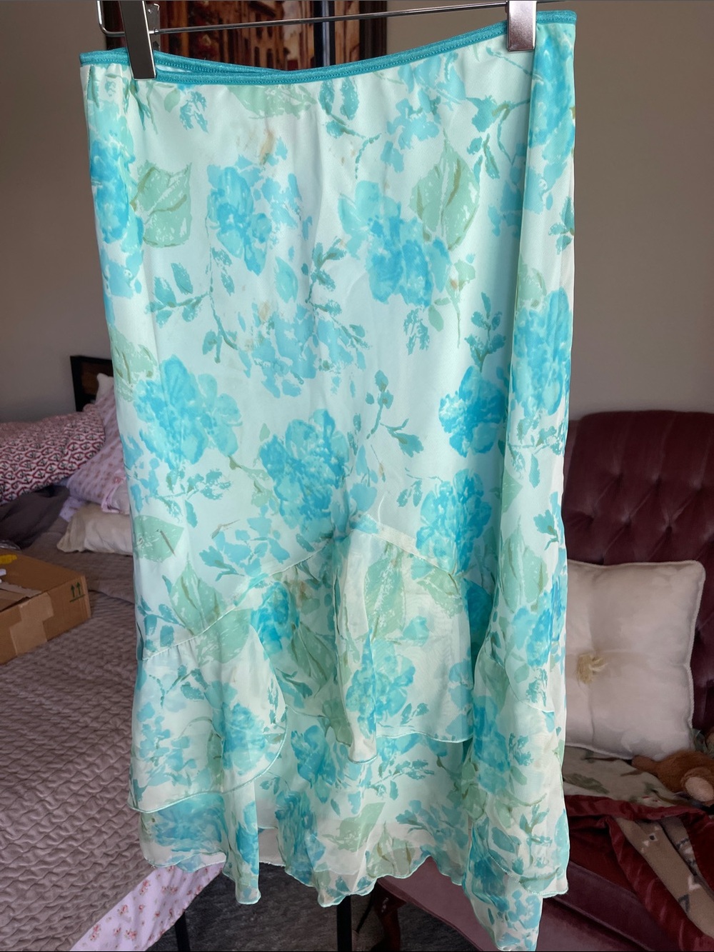 Vintage Floral Y2K Skirt